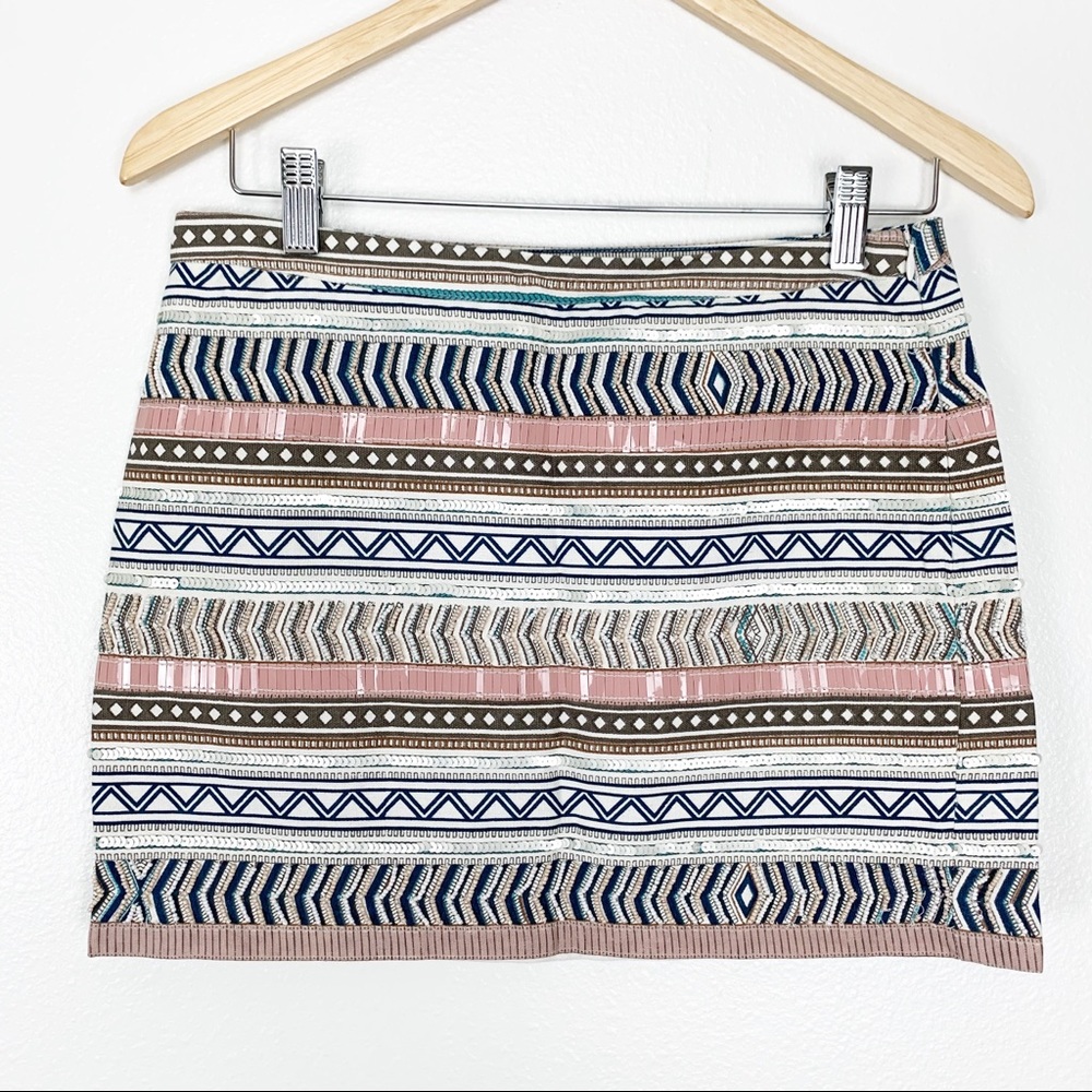 MANGO MINI BEADED SKIRT NWOT